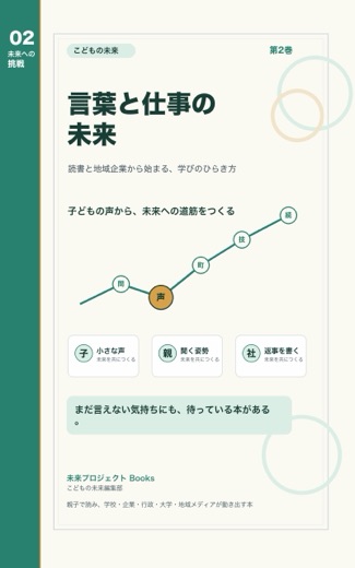 こどもの未来 第2巻 言葉と仕事の未来 表紙